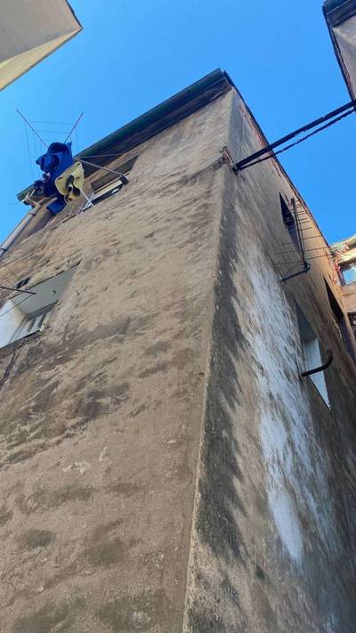 SANEAMIENTO FACHADAS POSTERIOR Cimadevilla en Gijón